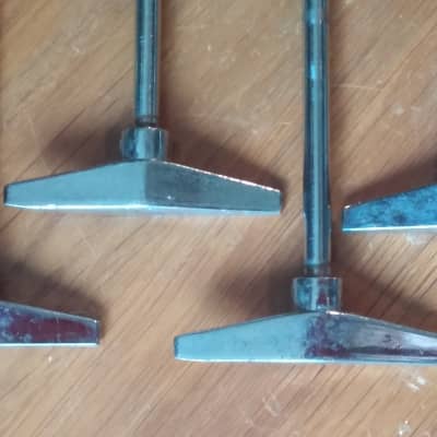6 Pearl Vintage Bass Drum T Rods Tension Rods 70s 80s 90s image 5