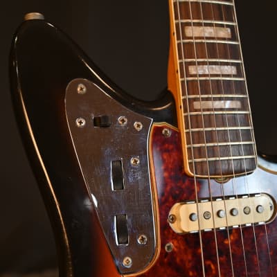 1966 - 1968 Fender Jaguar Sunburst Original Finish & OHSC (VIDEO) Exc Condition image 7