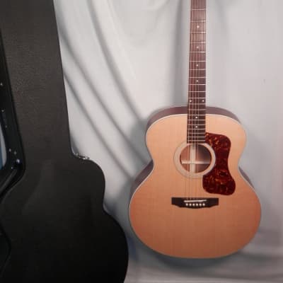 Guild USA F-40E Natural Satin Jumbo Acoustic Electric Guitar with case new image 6