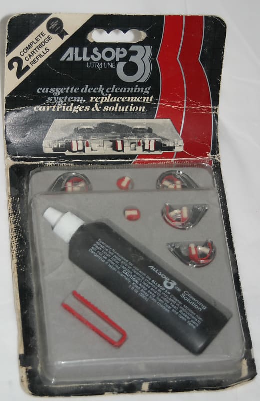 Allsop Cassette Deck Head Cleaning System 2 Complete Reverb