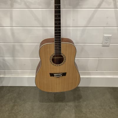 Peavey DW-2 Dreadnought Acoustic Guitar Natural w/Peavey Case for sale
