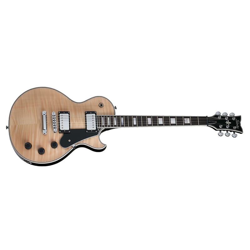 Schecter Solo-II Custom Gloss Natural GNAT/BLK NEW Electric Guitar + FREE Gig Bag! image 1