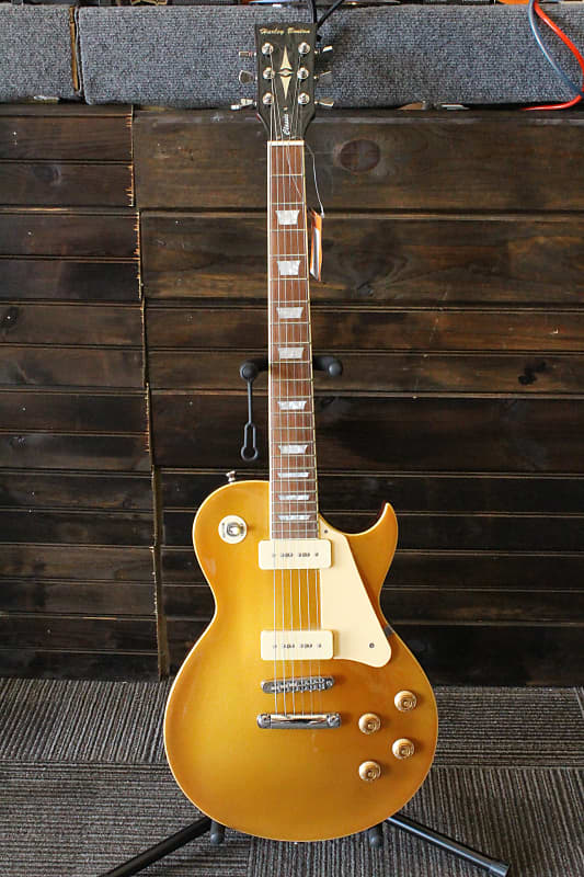 Harley Benton SC450 P90 GT Gold Top Electric Guitar image 1