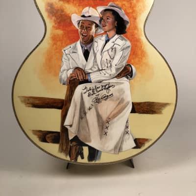 Rich & Taylor Roy Rogers "King of the Cowboys" Tribute Prototype Guitar Signed by Roy & Dale image 11