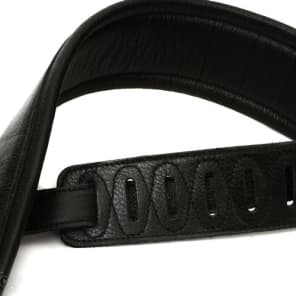 Levy's MSS2 Garment Leather Guitar Strap - Black image 4