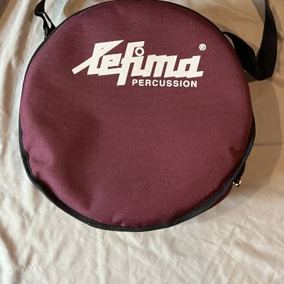 Lefima 10" Tambourine - Double Row - Special Alloy - 18 Pairs of Jingles - and Lefima Padded Tambourine Bag - Brand New Still in Plastic - Early 2000s image 5