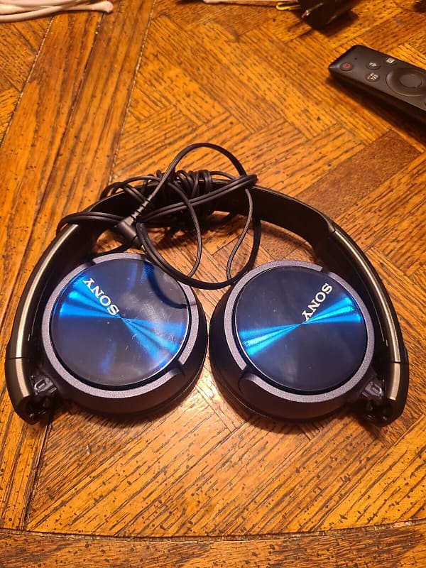 Sony MDR-ZX310AP Blue Over the Ear Stereo Headset | Reverb