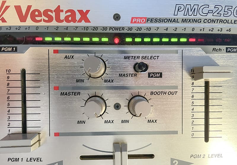 Vestax PMC-250 Vintage Rotary DJ Mixer w/ Isolator - Gold