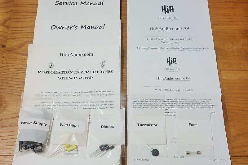 Heathkit W-7 restoration kit filter capacitor repair rebuild fix  			