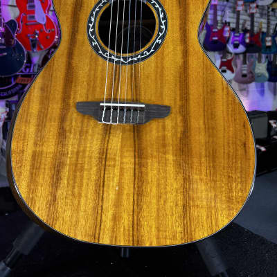 Luna Vineyard Koa Bevel Nylon Acoustic-electric Guitar - Natural Gloss Auth Dealer Free Ship! 157 GET PLEK’D! for sale