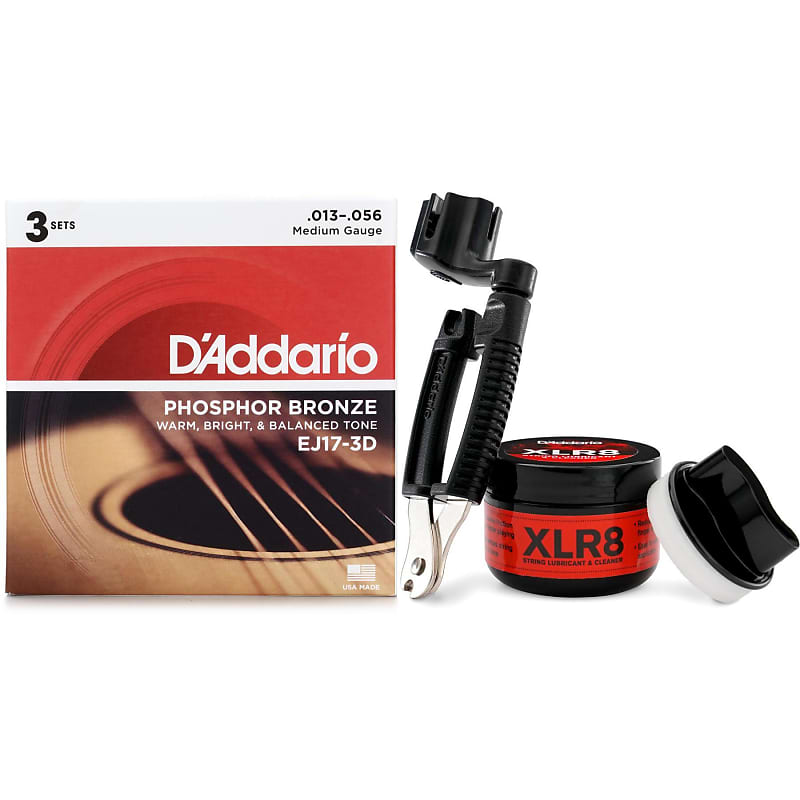 D'Addario EJ173D Phosphor Bronze Acoustic Guitar Strings Reverb