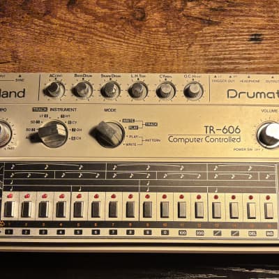 Roland TR-606 Drumatix 1980s - Silver