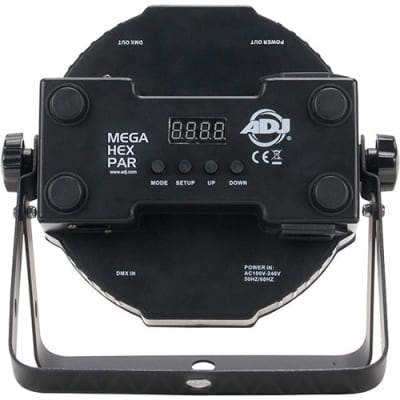 ADJ Mega Flat Hex Pak 4x RGBWA+UV Par Package with Cables and Bag image 3