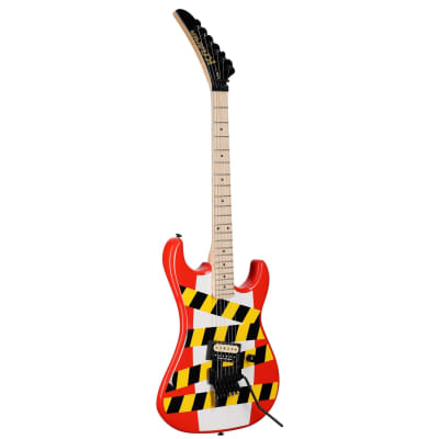 Kramer Baretta, Custom Graphics, “Danger Zone” (EVH D-Tuna) Electric Guitar, Danger Zone (with Gig Bag) image 2