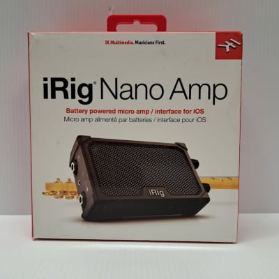 IK Multimedia iRig Nano Amp Mobile Guitar Amplifier 2010s - Black image 1