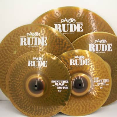 Paiste RUDE 5 Piece Cymbal Set/New With Warranty/RARE Sizes!/Model # 112BS17 image 6