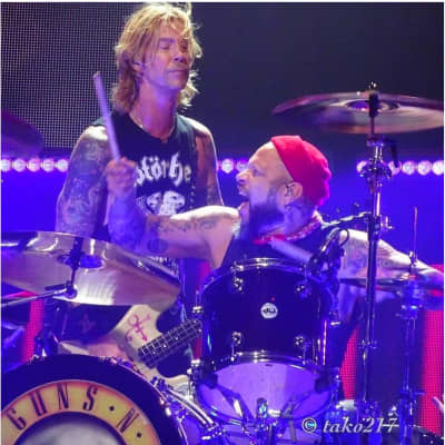 Frank Ferrer's Guns 'n' Roses DW 2017 - Red Sparkle Lacquer Complete Set! 24,13,16,18 image 2