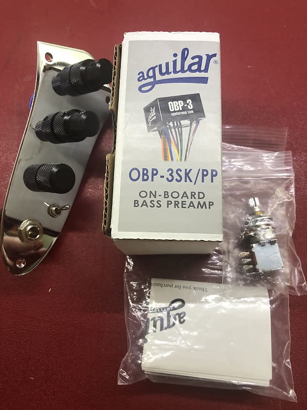 Aguilar OBP3 Installed On Fender Jazz Bass Control Plate Reverb
