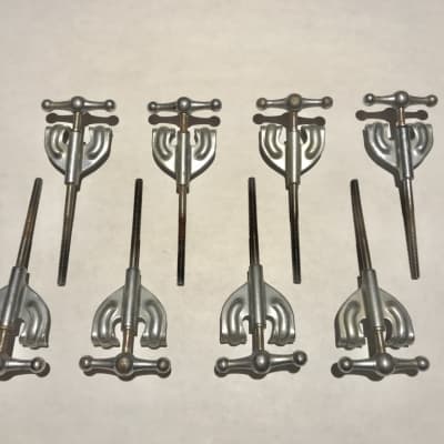 1920's - 1930's - Bass Drum Tension Rods with Claws  (Set of 8) image 1