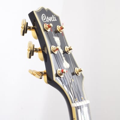 Conti Thinline Jazz Guitar [Peerless 'Equity Model' 2015] Deep Red Burst + Deluxe Mono Gig Bag image 10