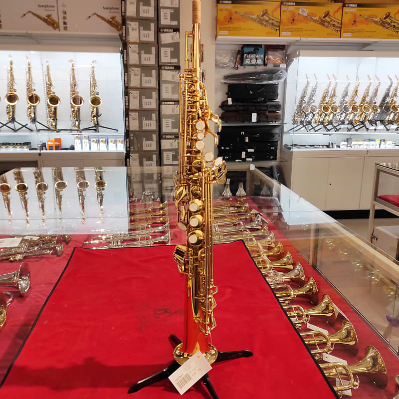 Dixon DXWWX553 Soprano Sax Lacquered Reverb