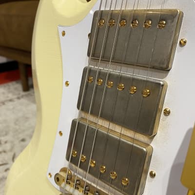 Gibson Custom Limited Edition Jimi Hendrix 1967 SG Custom 2020 Aged Polaris White image 9
