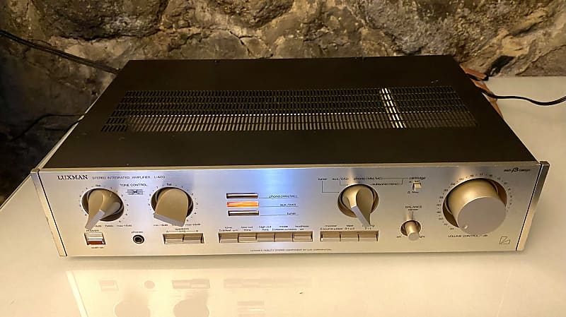 Vintage Champagne faced Luxman L-400 Stereo (55 WPC) | Reverb