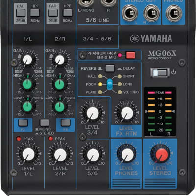 Yamaha MG06X 6-Input Stereo Mixer with Effects image 2