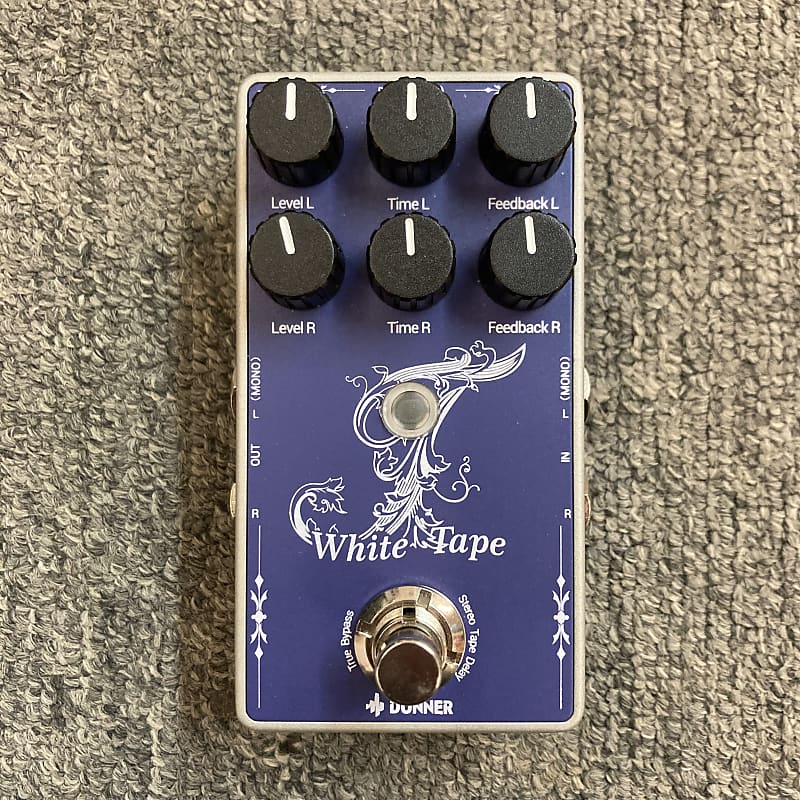 Donner White Tape Stereo Tape Delay Pedal, Used Reverb