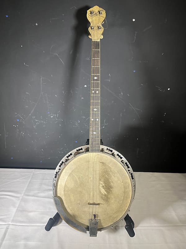 Vintage Supertone 4 string Tenor Banjo 1920-1930s Restoration Project Banjo image 1