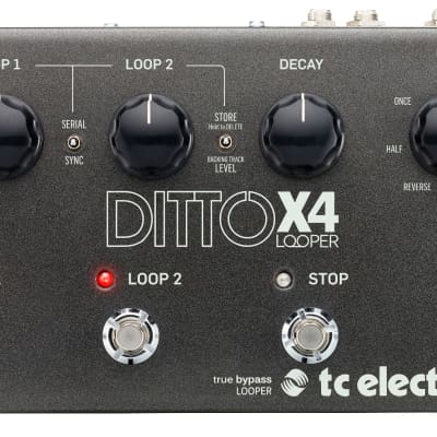 Tc Electronic Ditto X4 Looper Effetto Stereo A Pedale Loop True Bypass for sale