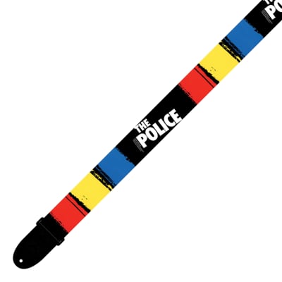 PERRI's The Police band polyester GUITAR strap NEW - 2" wide