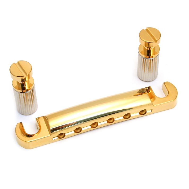 Allparts Gold Stop Tailpiece w/ Studs TP0400-002 image 1