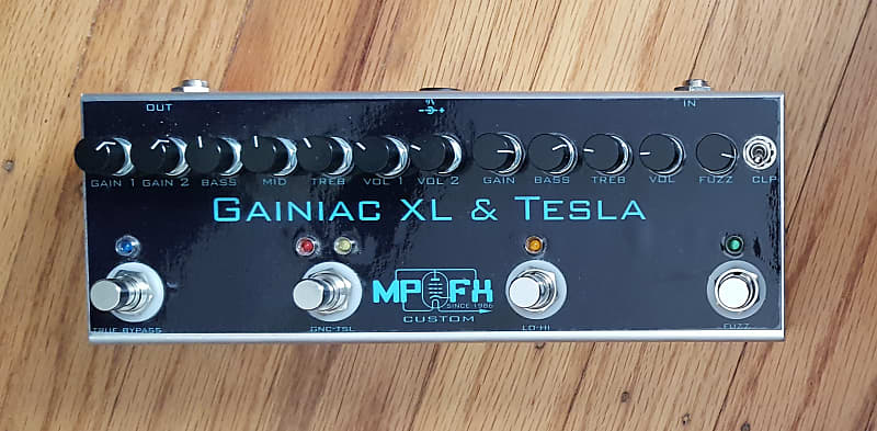 Gainiac Plus XL and Tesla Fuzzy Dist 2in1 pedal by MP Custom FX image 1