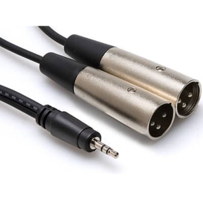 Hosa Technology CYX-403M 1/8" TRS to dual XLR M Stereo Breakout Cable (3m, 9.8 ft)