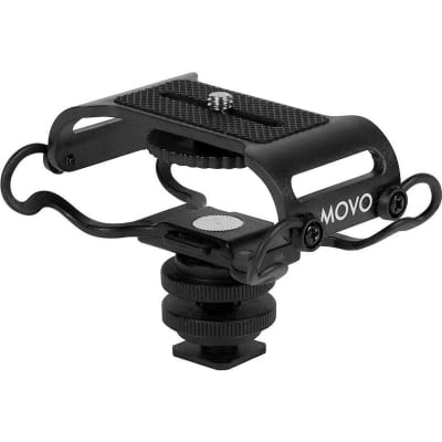 Movo Photo SMM5 Universal Microphone and Portable Recorder Shock Mount, Black image 6
