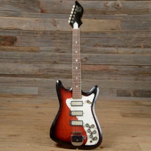 Kay 328 Solidbody Red Burst 1960s **AS IS** - KAY32860S image 4