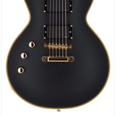 ESP LTD EC-1000 Electric Guitar, Left-Handed, Vintage Black image 3