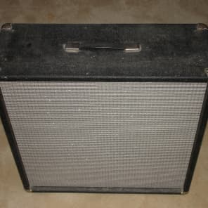 Mojotone Style Super Reverb Style 80's Speaker Cabinet Black Tolex with Fender Blackface Style Cloth image 1