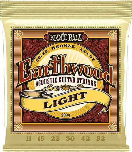 Ernie Ball #2004 - Earthwood Acoustic Strings, Light 11/52 image 1