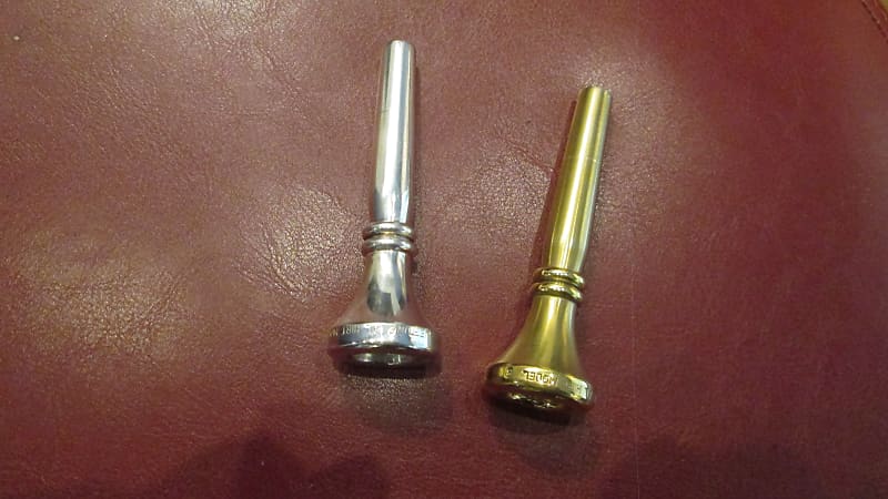 Jet Tone Al Hirt RATZENBERGER VINTAGE Model A and Model B TRUMPET  Mouthpieces Silver/Gold Plate