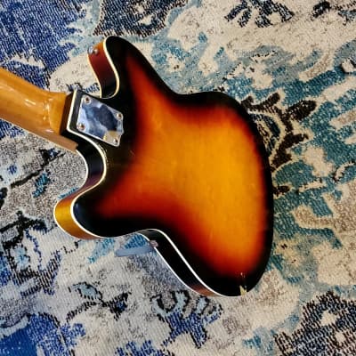 1967 Norma - Teisco Kawai-made Hollowbody Guitar w/ Trem image 5