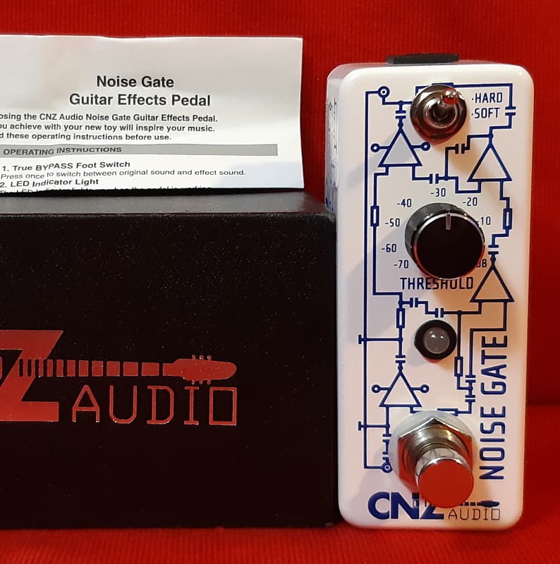 CNZ Audio Noise Gate SNG20 Mini Pedal, User Friendly, Hard & Reverb