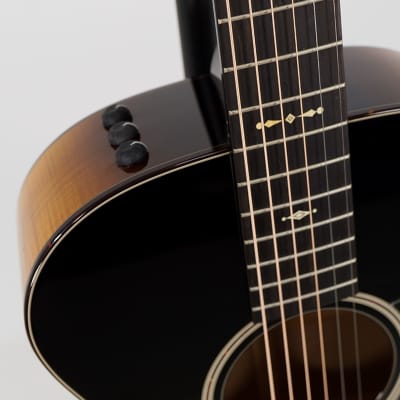 Taylor Custom Collection 12-Fret - Gloss Black Sitka Spruce Top with Big Leaf Maple Back and Sides image 5