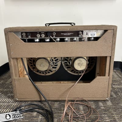Fender Super-Amp 6G4-A Brown Panel 2x10 40 Watt Combo Amplifier Pre-CBS c.1962 image 6