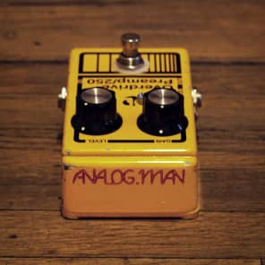 DOD/Analog Man  Overdrive Preamp 250 yellow image 2