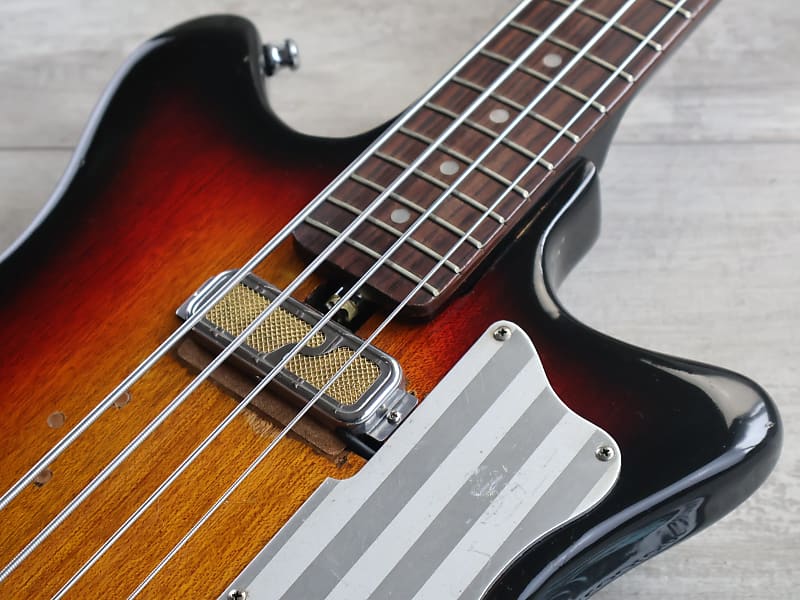 ベース Teisco BS-101 1960's Teisco BS-101にオーダーメイドのベース弦！お客様の