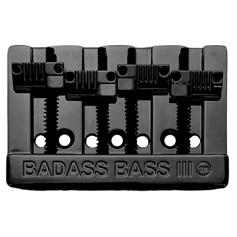 Leo Quan Badass III 4-String Bass Bridge Grooved Saddles Black BB-3343-003 image 1