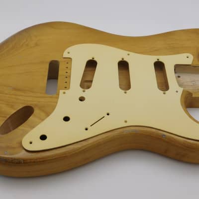3lbs 12oz BloomDoom Nitro Lacquer Aged Relic Natural S-Style Vintage Custom Guitar Body image 8