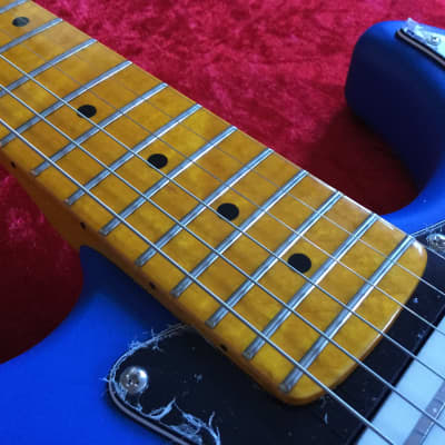 Martyn Scott Instruments Custom Built Partscaster Guitar in Matt Blue image 11